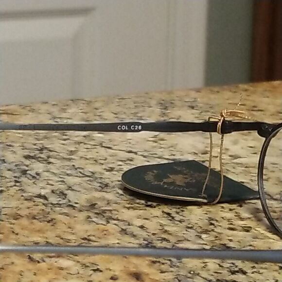 SANTA BARBARA POLO COL C26 Silver Oval Metal Frame Eyeglasses Japan - Picture 6 of 12